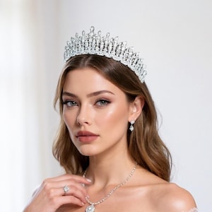 Wedding Crown – Bridal Tiara, Handmade Zirconia Headpiece for Bride