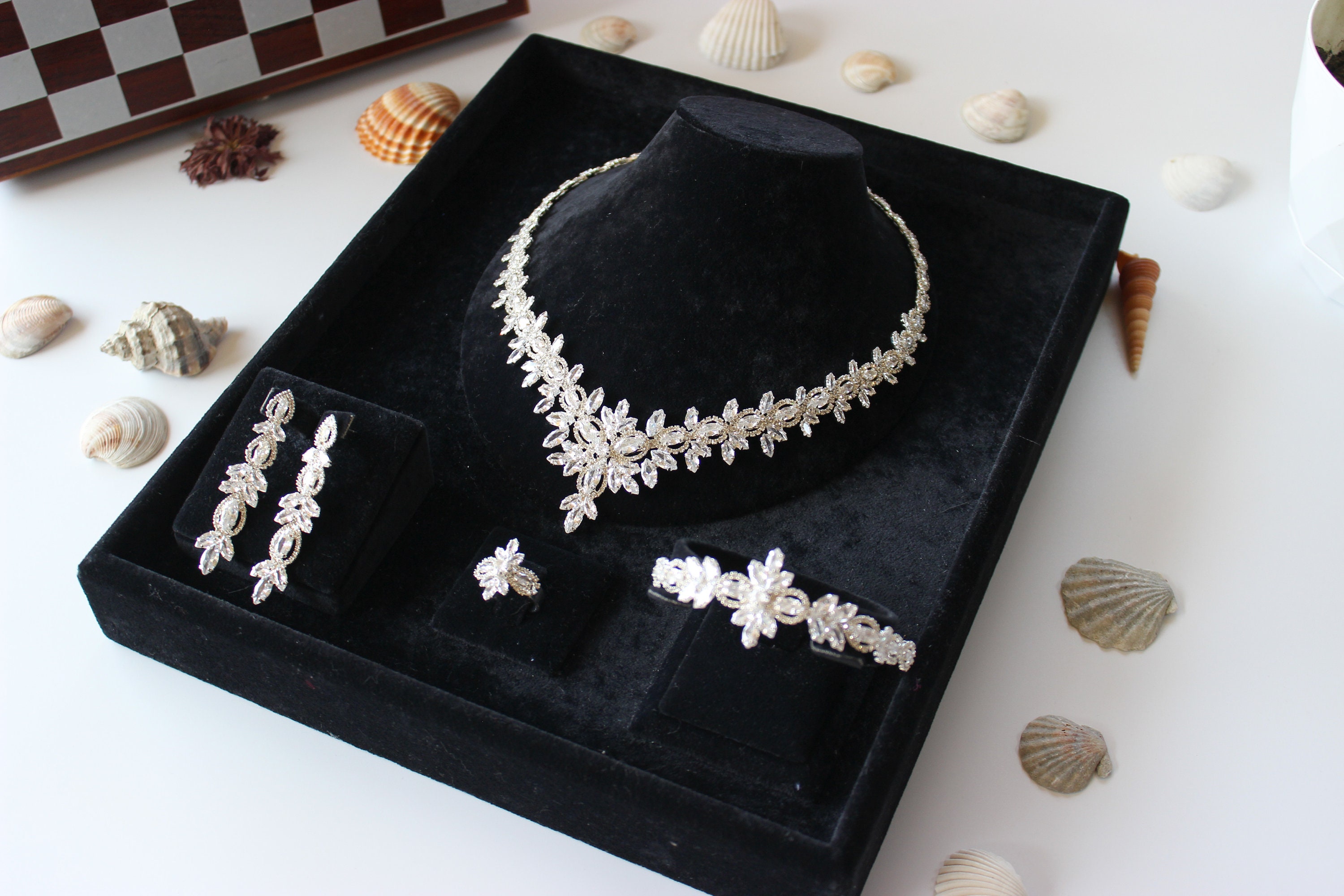 Wedding Jewelry for Brides Set. Bridal Jewelry Set, Wedding 