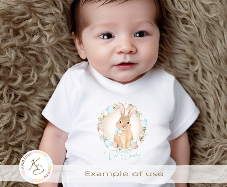 My 1st Easter PNG Cute Bunny PNG First Easter Boy Etsy