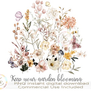 Pressed Flowers PNG, Weide, Wildflowers, Floral, Cottagecore Design, Boho Wildflowers, Botanisch, Natuur, Tuin, Downloaden, Sublimatie