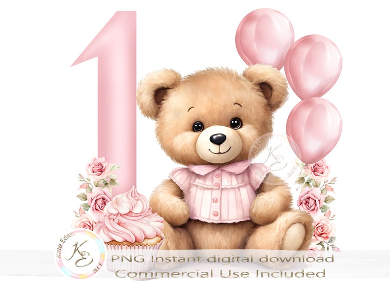 L'illustrazione Dell'acquerello Di Un Orsacchiotto Sveglio Del Fumetto Ha Messo Su Un Fondo Bianco Ragazzo Dell Orsacchiotto Con Un Arco Blu E Una Ragazza Dell Orsacchiotto Con Un Arco Rosa 7977713 - Foto 4