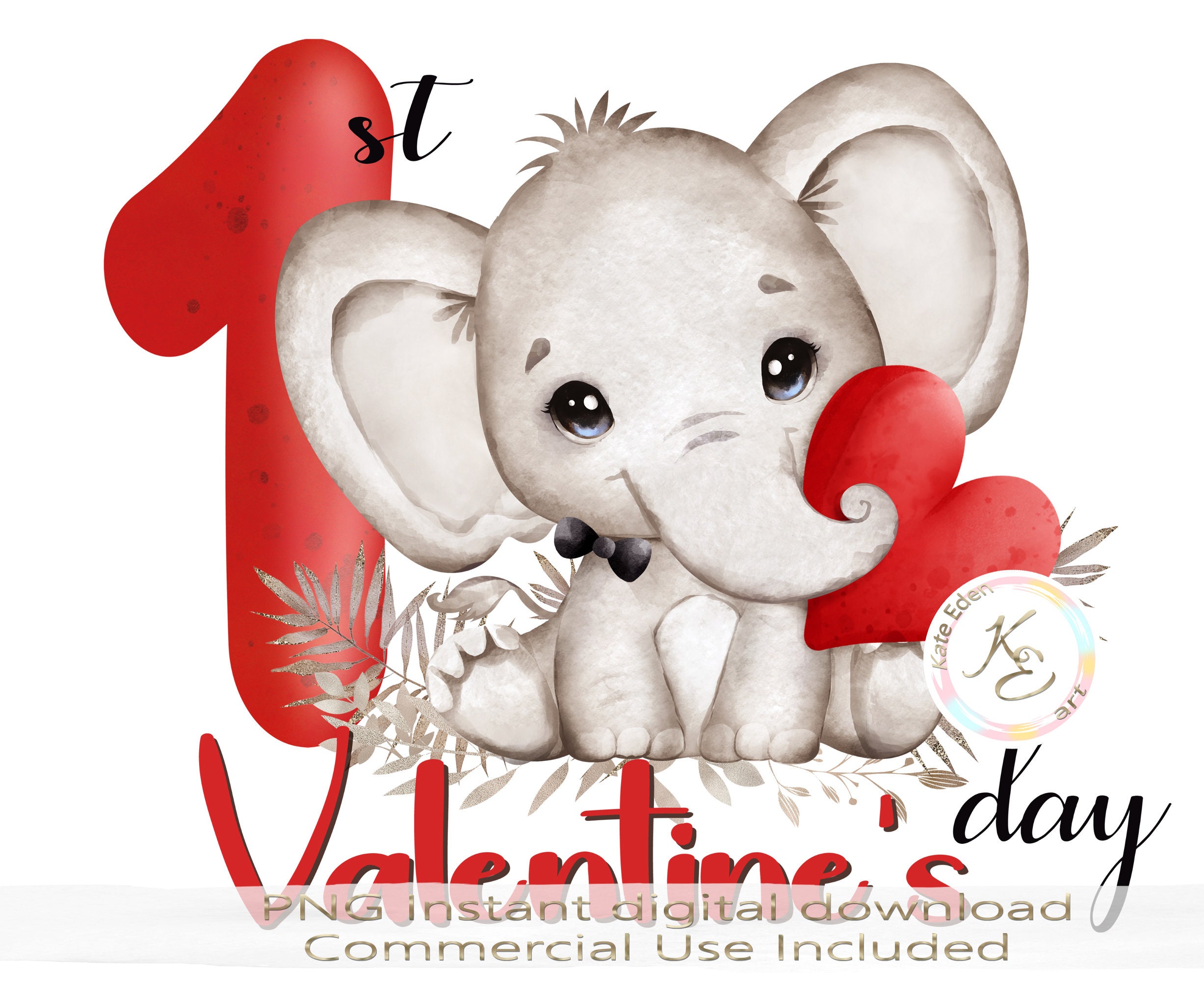 1st Valentine's Day PNG Cute Elephant Baby's First - Etsy 1st Valentine's Day PNG Cute Elephant Baby's First - Etsy