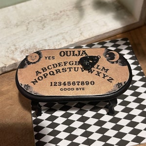 Tavola Ouija In Miniatura In Legno, Con Planchette, Decorazione Gotica Vintage, 10 Cm, Per Collezionisti E Arredamento