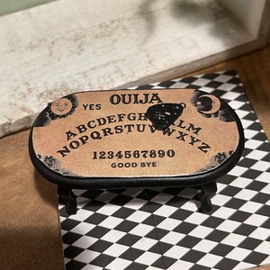 Tavola Ouija In Miniatura In Legno, Con Planchette, Decorazione Gotica Vintage, 10 Cm, Per Collezionisti E Arredamento