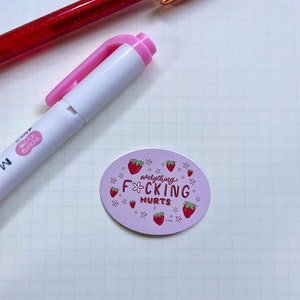 'Alles F*cking Hurts' Sticker
