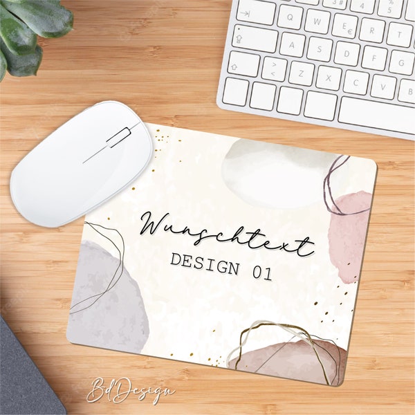 Mousepad Design mit Wunschtext