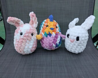 2-in-1 Plump Bunny and Chick Amigurumi Crochet Pattern