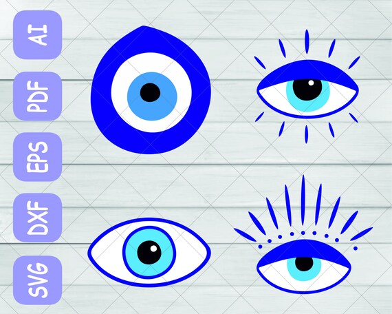 Evil Eye Svg Bundle Evil Eye Silhouette Celestial Eye Svg - Etsy México