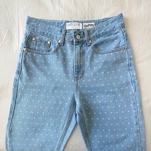 Korean Designer Brand Helder Dots Low Rise Relaxed Fashionable Jeans