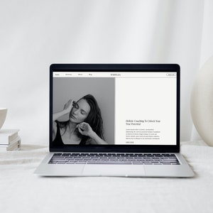Squarespace Template | Emilia 7.1 Squarespace Website Template | Minimal Template For Wellness Coaches, Therapist and Teachers.