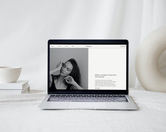 Squarespace Template | Emilia 7.1 Squarespace Website Template | Minimal Template For Wellness Coaches, Therapist and Teachers.
