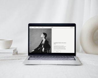 Squarespace Template | Elin 7.1 Squarespace Website Template | Minimal Template For Holistic Wellness Coaches, Therapist and Teachers