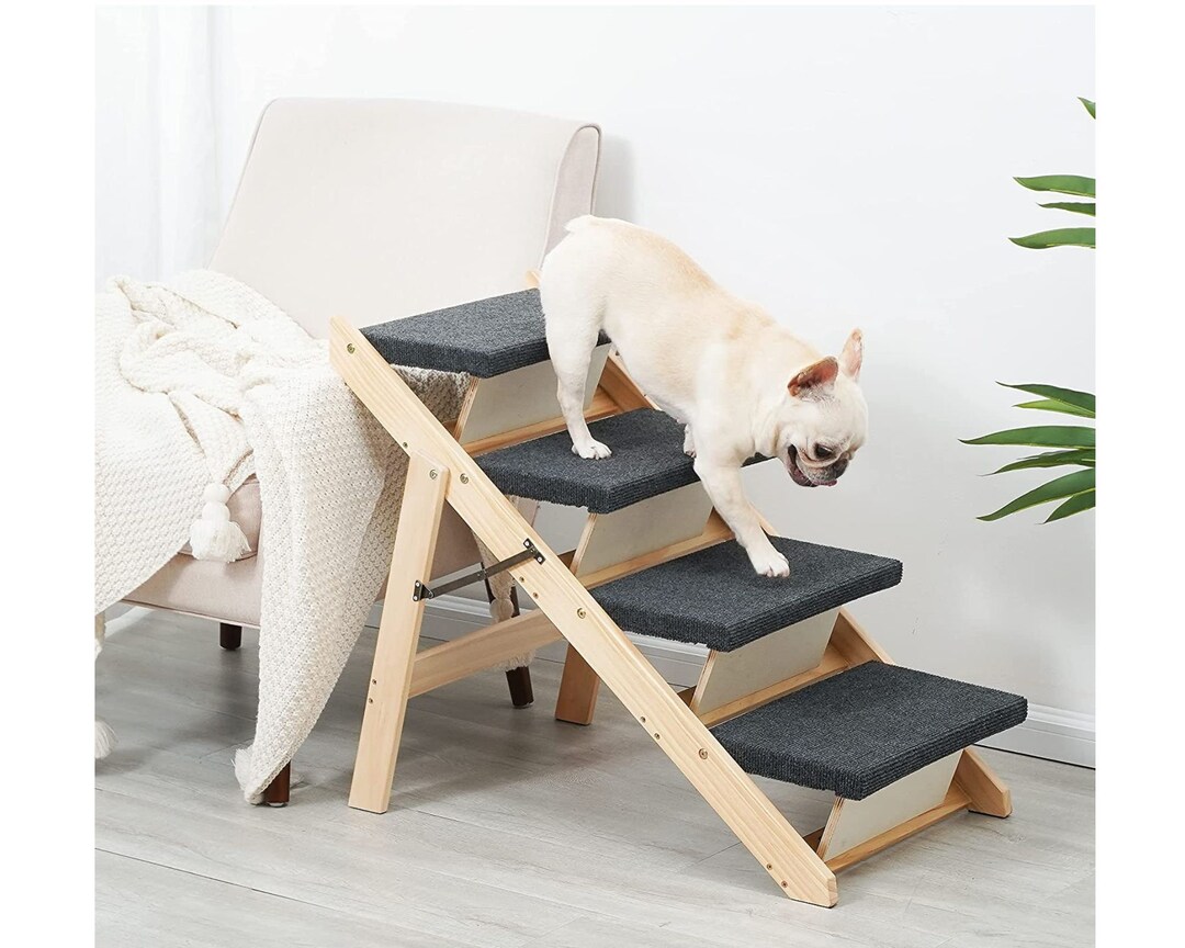 2in1 Foldable Carpeted Dog Stairs & Ramp Perfect for Beds Etsy