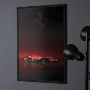 2024 Ferrari SF-24 printable poster *Digital Download** Large format prints up to 36 x 24 Inches - Formula 1 Racing - Leclerc and Sainz