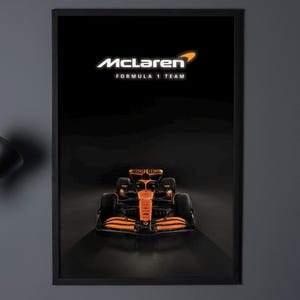Pôster McLaren F1 **Download digital** - 5 impressões em grande formato de até 36 x 24 polegadas - Fórmula 1 Racing - McLaren