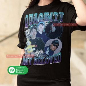 Quackity My Beloved Vintage Unisex T-shirt, Vintage Quackity Shirt Gift For Him and Her, Quackity My Beloved - Express Shipping Available