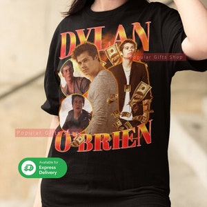 Dylan Obrien Unisex Heavy Cotton Tshirt, vintage Dylan ObrienShirt Gift For Him and Her, Best Dylan Obrien- Express Shipping Available