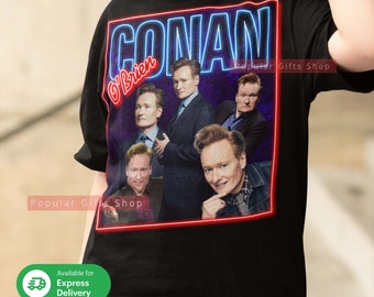 Conan OBrien Vintage Unisex Tee, Vintage Conan OBrien TShirt Gift For Him and Her, Best Conan OBrien- Express Shipping Available