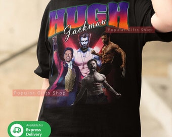 Hugh Jackman Vintage Unisex Shirt, Vintage Hugh Jackman TShirt Gift For Him and Her, Best Hugh Jackman- Express Shipping Available