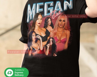 Megan Fox Vintage Unisex Shirt, Vintage Megan Fox TShirt Gift For Him and Her, Best Megan Fox- Express Shipping Available
