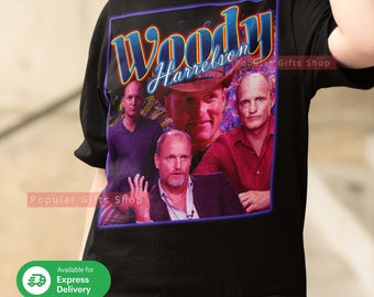 Woody Harrelson Vintage Unisex Shirt, Vintage Woody Harrelson TShirt Gift For Him and Her, Best Woody Harrelson- Express Shipping Available