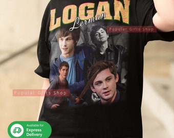 Logan Lerman Vintage Unisex Shirt, Vintage Logan Lerman TShirt Gift For Him and Her, Best Logan Lerman- Express Shipping Available