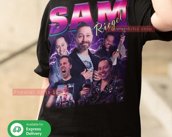 Sam Riegel vintage uniseks shirt, vintage Sam Riegel T-shirt cadeau voor hem en haar, beste Sam Riegel-Express Shipping beschikbaar
