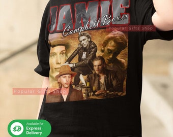 Jamie Campbell Bower Vintage Unisex Shirt, Vintage Jamie Campbell Bower TShirt Gift For Him and Her, Best Jamie SweatShirt Gift Idea For Fan