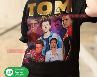 Tom Holland Vintage Unisex Shirt, Vintage Tom Holland Shirt Gift For Him and Her, Best Tom Holland- Express Shipping Available