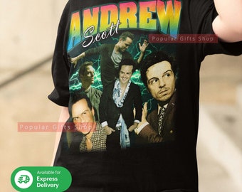 Andrew Scott Vintage Unisex Shirt, Vintage Andrew Scott TShirt Gift For Him and Her, Best Andrew Scott- Express Shipping Available