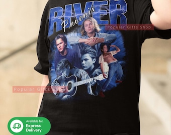 River Phoenix Vintage Unisex Shirt, Vintage River Phoenix TShirt Gift For Him and Her, Best River Phoenix- Express Shipping Available