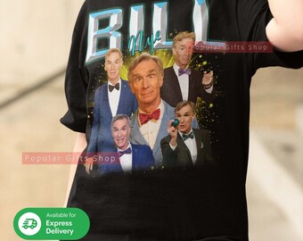 Bill Nye Vintage Unisex Shirt, Vintage Bill Nye Shirt Gift For Him and Her, Best Bill Nye- Express Shipping Available
