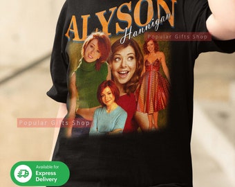 Alyson Hannigan Vintage Unisex Shirt, Vintage Alyson Hannigan Shirt Gift For Him and Her, Alyson Hannigan- Express Shipping Available