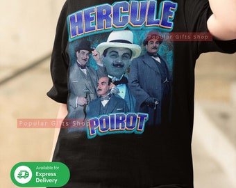 David Suchet Vintage Unisex-skjorta, Vintage David Suchet-skjorta Present till honom och henne, David Suchet - Expressfrakt tillgänglig