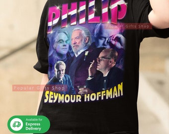 Philip Seymour Hoffman Unisex Shirt, Vintage Philip Seymour TShirt Gift For Him and Her, Best Philip Seymour- Express Shipping Available