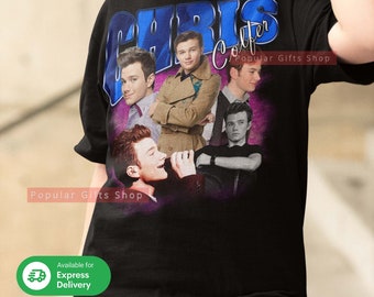 Chris Colfer Vintage Unisex Shirt, Vintage Chris Colfer TShirt Gift For Him and Her, Best Chris Colfer- Express Shipping Available