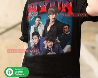 Hyun Bin Vintage Unisex Shirt, Vintage Hyun Bin TShirt Gift For Him and Her, Best Hyun Bin- Express Shipping Available