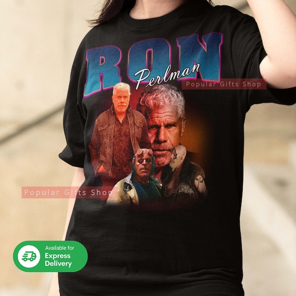 Ron Perlman Vintage Unisex Shirt, Vintage Ron Perlman TShirt Gift For Him and Her, Best Ron Perlman- Express Shipping Available