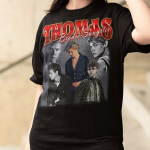 Thomas Brodie-Sangster vintage uniseks shirt, vintage T-shirt cadeau voor hem en haar, beste Thomas Brodie-Sangster-Express Shipping beschikbaar