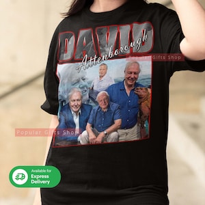 David Attenborough Vintage Unisex Shirt, Vintage David Attenborough TShirt Gift For Him and Her, Best David- Express Shipping Available