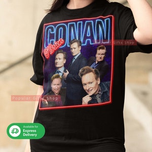 Conan OBrien Vintage Unisex Tee, Vintage Conan OBrien TShirt Gift For Him and Her, Best Conan OBrien- Express Shipping Available