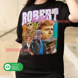 Robert Redford Vintage Unisex Shirt, Vintage Robert Redford TShirt Gift For Him and Her, Redford SweatShirt - Express Shipping Available