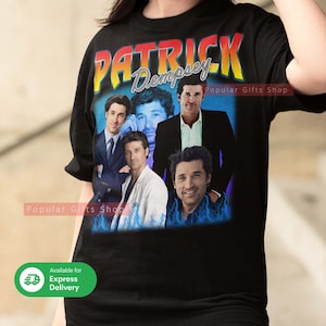 Patrick Dempsey Vintage Unisex Shirt, Vintage Patrick Dempsey TShirt Gift For Him and Her, Best Patrick Dempsey SweatShirt Gift Idea For Fan