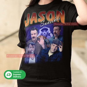 Jason Sudeikis Vintage Unisex Shirt, Vintage Jason Sudeikis TShirt Gift For Him and Her, Best Jason Sudeikis- Express Shipping Available