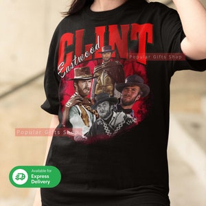 Clint Eastwood Vintage Unisex Shirt, Vintage Clint Eastwood TShirt Gift For Him and Her, Best Clint Eastwood- Express Shipping Available
