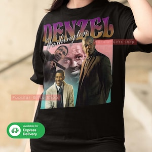 Denzel Washington Vintage Unisex Shirt, Vintage Denzel Washington TShirt Gift For Him and Her, Denzel Washington- Express Shipping Available