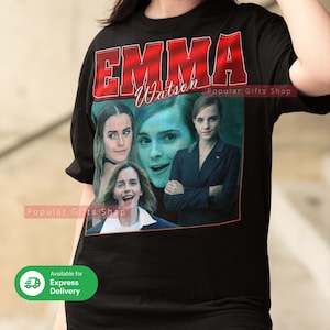 Emma Watson Vintage Unisex Shirt, Vintage Emma WatsonTShirt Gift For Him and Her, Emma Watson SweatShirt Gift - Express Shipping Available