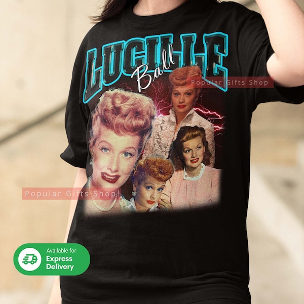 Lucille Ball Vintage Unisex Shirt,  Vintage Lucille Ball TShirt Gift For Him and Her, Best Lucille Ball- Express Shipping Available