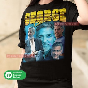 George Clooney Vintage Unisex Shirt- Vintage George Clooney TShirt Gift For Him and Her, Best George Clooney- Express Shipping Available