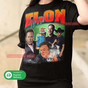 Elon Musk Vintage Unisex Shirt,  Vintage Elon Musk TShirt Gift For Him and Her, Best Elon Musk , Elon Musk Tee- Express Shipping Available